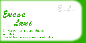 emese lami business card